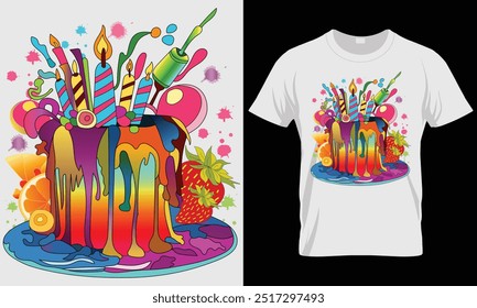 Birthday t-shirt design and templates