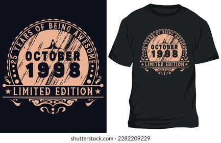 birthday t-shirts Design for everyone 1998 25