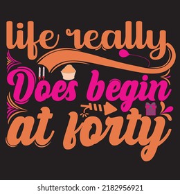 Birthday typography t  shirt design