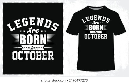 Birthday Typography T-Shirt Design for Men and Women in Illustration. Eps-10.