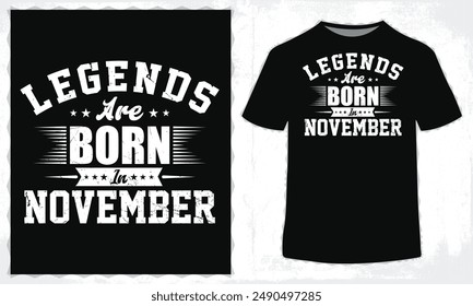 Birthday Typography T-Shirt Design for Men and Women in Illustration. Eps-10.