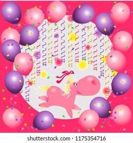 birthday, unicorn, decoration