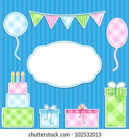 Birthday vector card