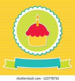 Birthday vector card