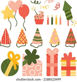 BIRTHDAY VECTOR GRAPHIC ILLUSTRATIONS COLLECTION