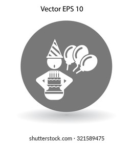 Birthday vector icon