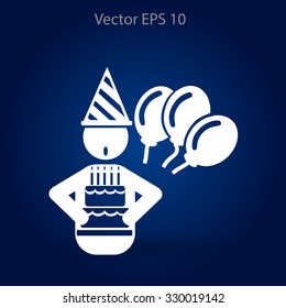 Birthday vector icon