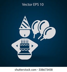 Birthday vector icon