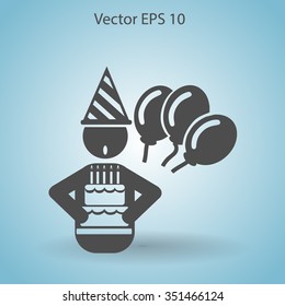Birthday vector icon