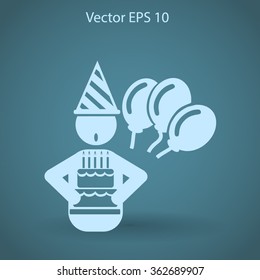 Birthday vector icon