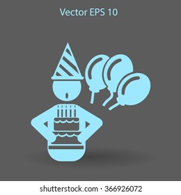 Birthday vector icon