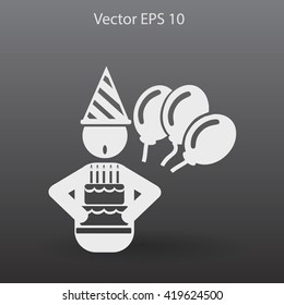 Birthday vector icon