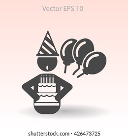 Birthday vector icon