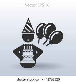 Birthday vector icon