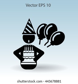 Birthday vector icon