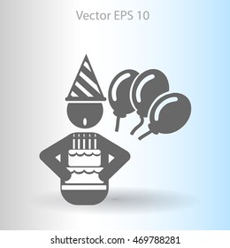Birthday vector icon