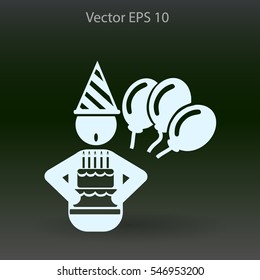 Birthday vector icon