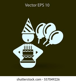 Birthday vector icon