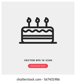 Birthday vector icon