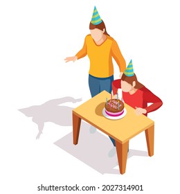 Birthday vector illustration flat deign