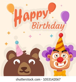 
Birthday vector logo icon illustration
