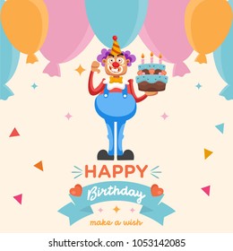 
Birthday vector logo icon illustration
