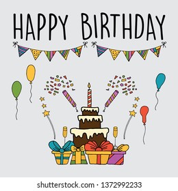 Birthday vector set