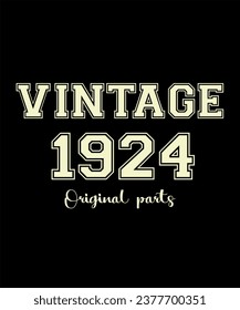 Birthday Vintage Legends Born In 1924 Years Old Retro Birthday Ideas for Men Women
