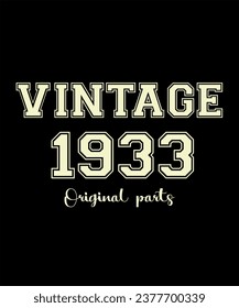 Birthday Vintage Legends Born In 1933 Years Old Retro Birthday Ideas for Men Women