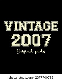 Birthday Vintage Legends Born In 2007 Years Old Retro Birthday Ideas for Men Women