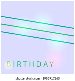 Birthday wallpaper with colorful lights