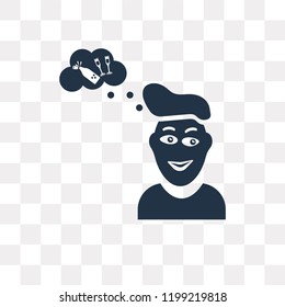 Birthday Wish vector icon isolated on transparent background, Birthday Wish transparency concept can be used web and mobile
