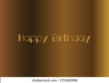 Birthday Wishes Text Style Art Vector