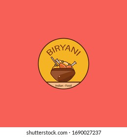 biryani chicken indian food illustration