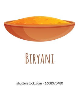 Biryani food icon. Cartoon of biryani food vector icon for web design isolated on white background