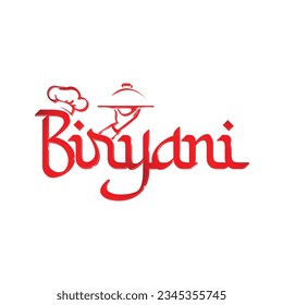 biryani glass typography symbols red text effect