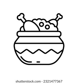 Biryani icon in vector. Illustration