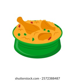 Biryani, Indian Symbol Vector Illustration