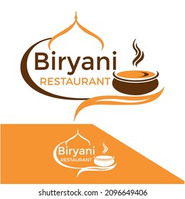 Biryani Restaurant logo vector illustration