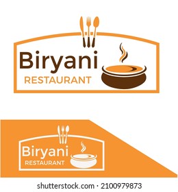 Biryani Restaurant logo vector illustration