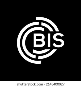 BIS letter logo design on black background. BIS creative initials letter logo concept. BIS letter design.
