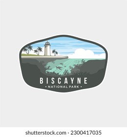 Biscayne National Park Emblem patch logo illustration