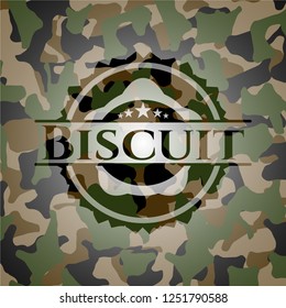 Biscuit camouflaged emblem