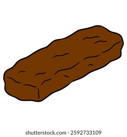 biscuit chocolate caramel illustration hand drawn isolated vector