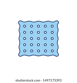 biscuit color line icon for food