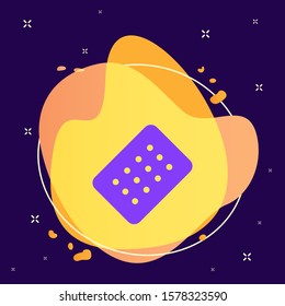 Biscuit, cookie abstract vector icon. Element of kitchen for mobile concept and web apps illustration. Thin flat icon for website design and development