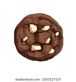 Biscuit cookie clipart vector illustration