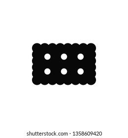 Biscuit, cookie vector icon. Element of kitchen for mobile concept and web apps illustration. Thin flat icon for website design and development, app development. Premium icon