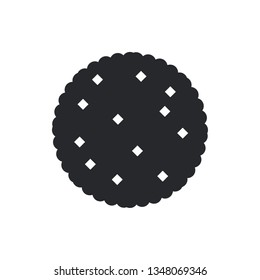biscuit flat vector icon