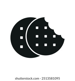 Biscuit food bakery icon vector basic design simple and modern concept template